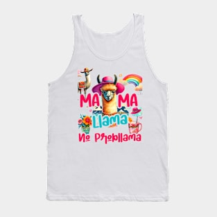 NO PROB-LLAMA  Design Vintage Llama Funny Tank Top